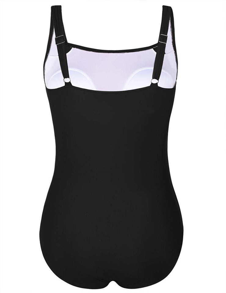 Firpearl Shirred Tank  Vintage Tummy Control Bathing Suits