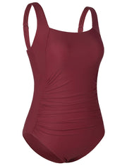 Firpearl Shirred Tank  Vintage Tummy Control Bathing Suits