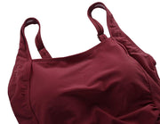 Firpearl Shirred Tank  Vintage Tummy Control Bathing Suits