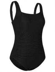Firpearl Shirred Tank  Vintage Tummy Control Bathing Suits