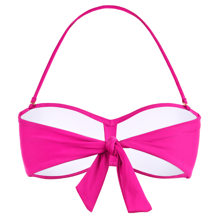Firpearl Women Strapless Bikini Tops Retro Twist Front Bathing Suit Tops Push Up Bandeau Swimsuit
