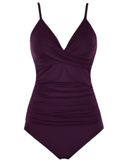Firpearl Women's Tankini Swimsuits Twist V Neck Swim Top with Shorts Ruched Tummy Control Two Piece Bathing Suit
