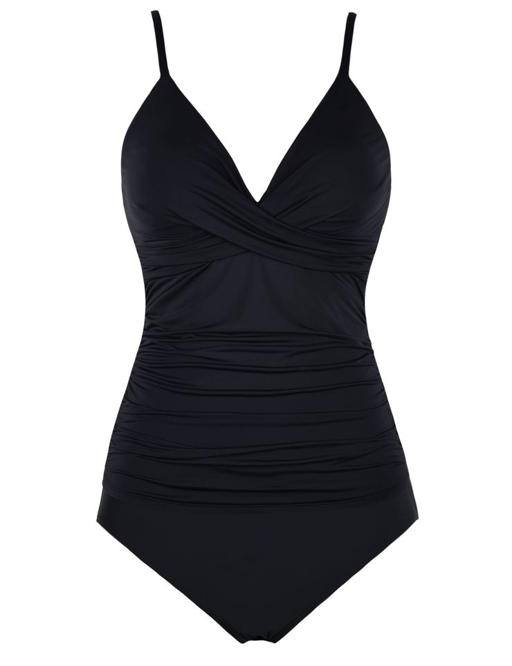 Firpearl Women's Tankini Swimsuits Twist V Neck Swim Top with Shorts Ruched Tummy Control Two Piece Bathing Suit