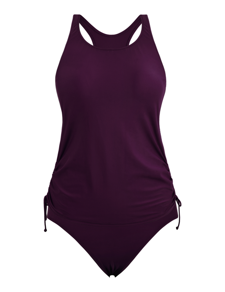 Firpearl Women's Tankini Swimsuits with Shorts Athletic Two Piece Bathing Suits Racerback Tummy Control Swimwear