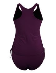 Firpearl Women's Tankini Swimsuits with Shorts Athletic Two Piece Bathing Suits Racerback Tummy Control Swimwear