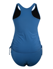 Firpearl Women's Tankini Swimsuits with Shorts Athletic Two Piece Bathing Suits Racerback Tummy Control Swimwear