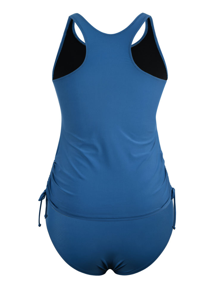 Firpearl Women's Tankini Swimsuits with Shorts Athletic Two Piece Bathing Suits Racerback Tummy Control Swimwear