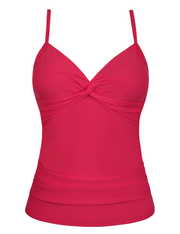 Firpearl Tankini Tops for Women Front Twist Bathing Suit Tops Ruched Tummy Control Swimsuit tops
