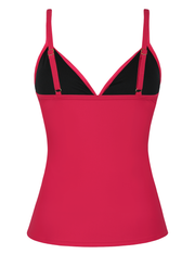Firpearl Tankini Tops for Women Front Twist Bathing Suit Tops Ruched Tummy Control Swimsuit tops