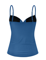 Firpearl Tankini Tops for Women Front Twist Bathing Suit Tops Ruched Tummy Control Swimsuit tops