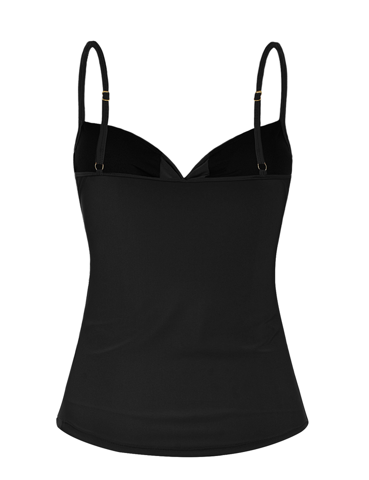 Firpearl Tankini Tops for Women Front Twist Bathing Suit Tops Ruched Tummy Control Swimsuit tops