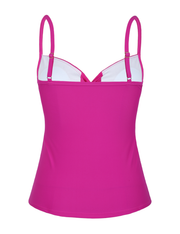 Firpearl Tankini Tops for Women Front Twist Bathing Suit Tops Ruched Tummy Control Swimsuit tops