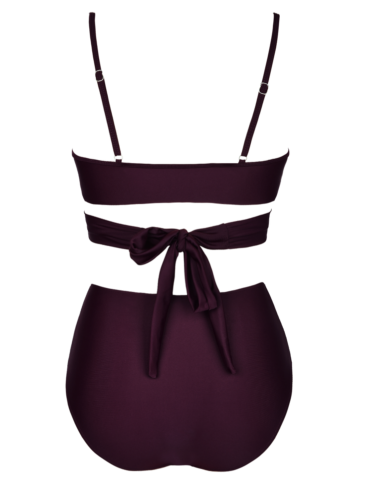 Fiprearl Women Wrap Bikini Set Push Up High Waisted Two Piece Swimsuit