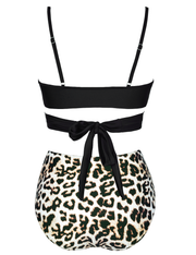 Fiprearl Women Wrap Bikini Set Push Up High Waisted Two Piece Swimsuit