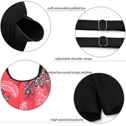 Firpearl Women's Plus Size Tankini Bathing Suits Modest Tummy Control Two Piece Swimsuits with Boyshort