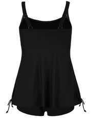 Firpearl Plus Size Tankini Swimsuits for Women Flowy Tankini Top with Shorts Two Piece Bathing Suits