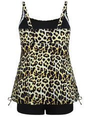 Firpearl Plus Size Tankini Swimsuits for Women Flowy Tankini Top with Shorts Two Piece Bathing Suits