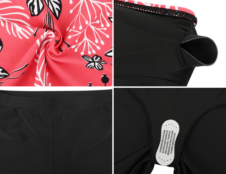 Firpearl 2 Piece Tankini Swimsuits for Women Racerback Tank Tops with Swim Capris Athletic Bathing Suit Swimwear
